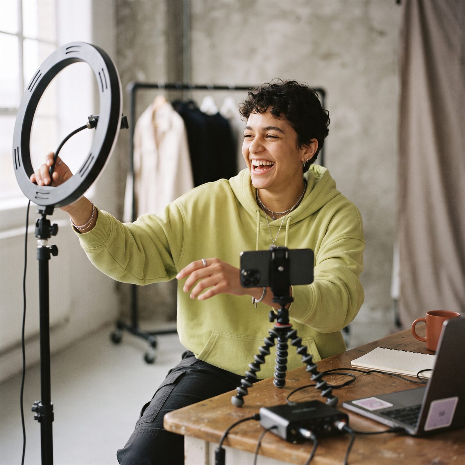 Behind the scenes at a Halah Social shoot