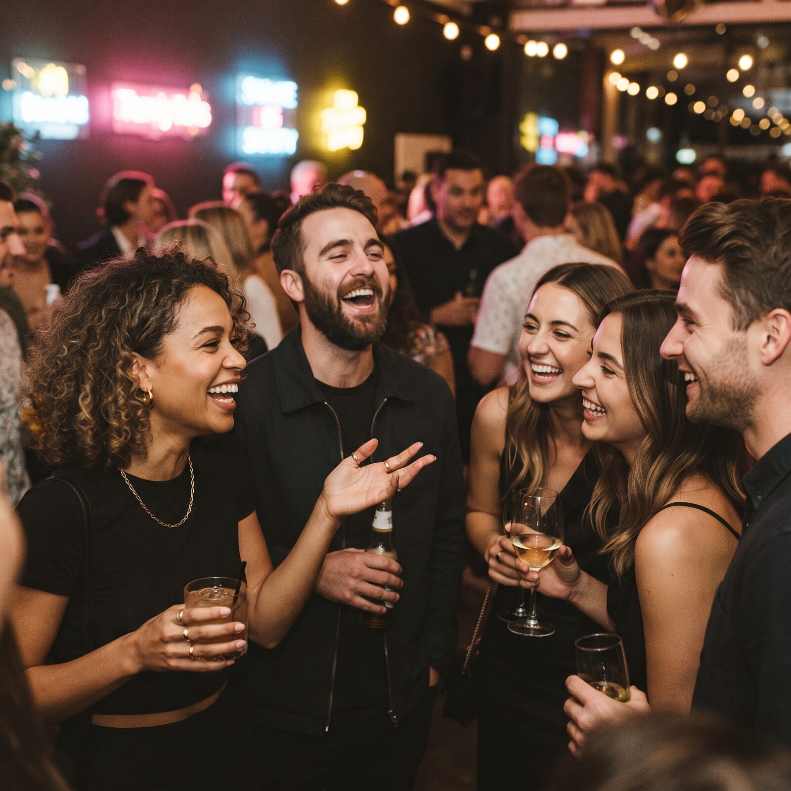 Creators at a Halah Social event