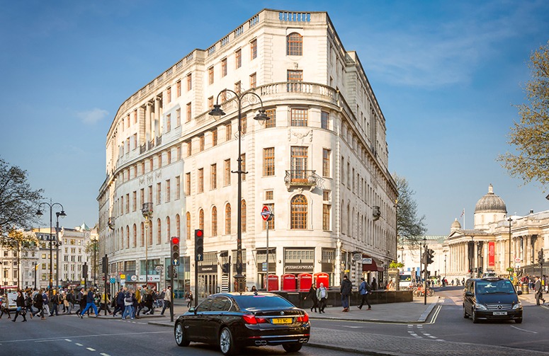 The Halah Social head office at 8 Duncannon Street, London